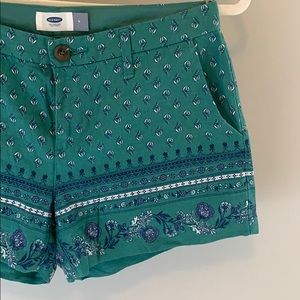 Old Navy Floral Pattern Linen Shorts